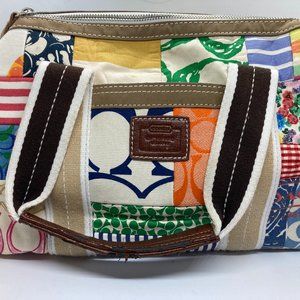 Coach weekender patchwork tote